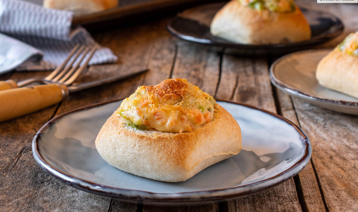 Panecillos rellenos de verduras, receta fácil y original para salir de la rutina