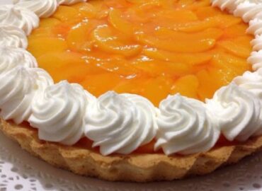 Receta de tarta de durazno para regalar el 14 de febrero, Día de San Valentín