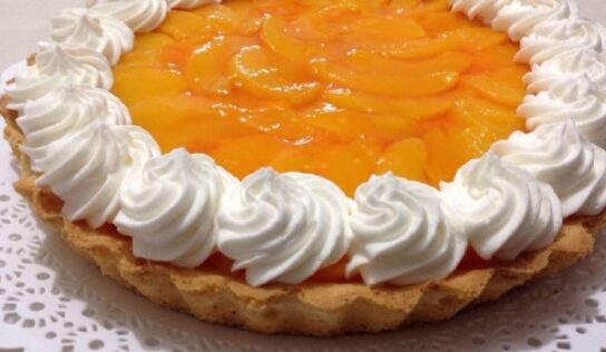 Receta de tarta de durazno para regalar el 14 de febrero, Día de San Valentín