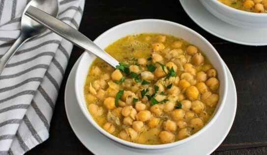 Sopa de garbanzo para bajar el colesterol, cena delicioso pero saludable con esta receta
